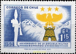 303282 MNH CHILE 1972 ANIVERSARIO DE LA ESCUELA MILITAR - Chile
