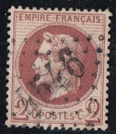 France N°26 - Oblitéré GC 4546 - TB - 1863-1870 Napoleon III Gelauwerd