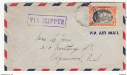 Commonwealth Of The Philippines Letter Cover Via Clipper Posted 1941 B191201 - Philippines