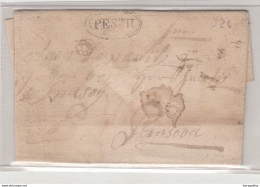 Hungary Prephilately Letter Cover Travelled 1826 Pesth To Pansova B180702 - ...-1867 Prephilately