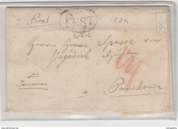 Hungary Prephilately Letter Cover Travelled 1829 Pest To Panchowa B180702 - ...-1867 Voorfilatelie