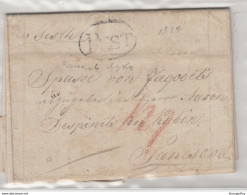 Hungary Prephilately Letter Travelled 1829 Pest To Pancsova B180702 - ...-1867 Prephilately