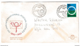 100 Jaar Internationaal Postaal Overleg FDC 1963 B210401 - FDC