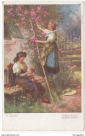 H. Zatzka, Spring Of Life Old Postcard Travelled 1921 Brod Pmk B181015 - Zatzka