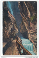 Taminaschlucht Bei Ragaz Old Postcard Travelled 1939 Bb151217 - Saint-Luc