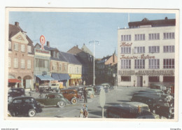 Nykobing. F. Torvet. Old Postcard Travelled 1959 To Yugoslavia B170907 - Danimarca