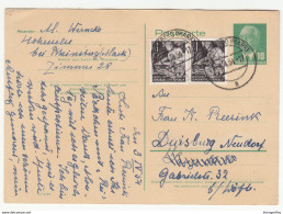 DDR, Postal Stationery Postkarte Travelled 1954 Rheinsberg Pmk B190401 - Postkarten - Gebraucht