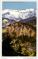 Semmering Polleroswand Mit Raxalpe Old Postcard Travelled 191? Bb - Semmering