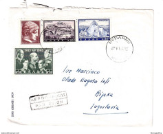 Greece Letter Cover Posted Air Mail 1963 Mytilene To Rijeka B201210 - Lettres & Documents