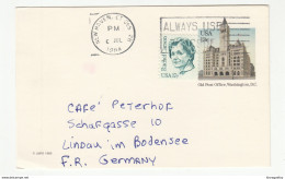 Old Post Office, Washington DC Postal Stationery Postcard Posted 1984 To Germany B200501 - 1981-00