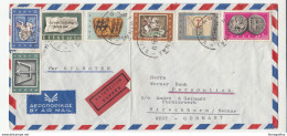 Greece Multifranked Letter Cover Posted 1965 To Germany B200501 - Covers & Documents