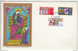 Great Britain 1969 Christmas FDC B200501 - 1952-1971 Em. Prédécimales