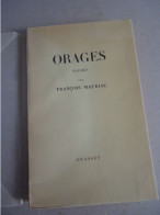 Editions Grasset - François Mauriac  - Orages - Ex.sur Vergé  No 90 - French Authors