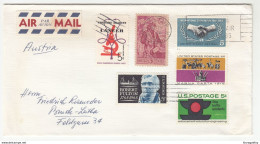 US, Multifranked Letter Cover With Boys Town Cinderella, Posted 1965 B200720 - Cartas & Documentos