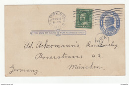 Emil Spielvogel, Fine Art And Importer, New York Pre-printed Postal Stationery Postcard Posted 1911 B200720 - 1901-20