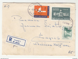 Children Weeik 1951 Postal Tax Stamp On Registered Letter Cover Posted 1951 Beograd To Zagreb B200601 - Bienfaisance
