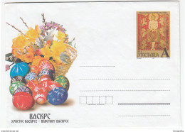 Yugoslavia Easter Illustrated 2002 Unused Postal Stationery Letter Cover B170420 - Easter