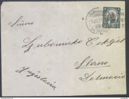 Chile Letter Cover Travelled 1927 Valparaiso To Slano Via Dubrovnik B170420 - Chile