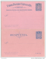 Chile Old Unused Postal Stationery Aswer Postcard UPU Tarjeta Postal Respuesta Bb150924 - Chile