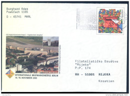 Germany Stamped Stationery Cover Travelled 2003 Bb150924 - Buste Private - Usati