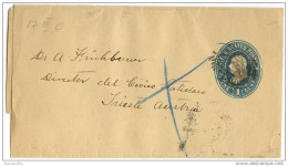 United States Oold Postal Stationery Newspaper Wraper Travelled To Trieste 1897 Bb150924 - Other & Unclassified