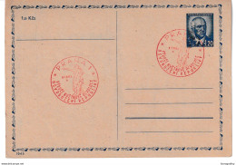 Czechoslovakia Postal Stationery Postcard Not Posted Special Postmarked 1946 B210410 - Postcards