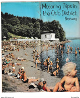 Motoring Trips In The Oslo Dirstrict Norway Old Leaflet With Map B210301 - Tourism Brochures
