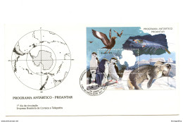 Brasil Programa Antártico - Proantar 1990 Letter Cover 200220 - Otros & Sin Clasificación