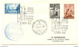 Antártida Argentina Base Ejercito Esperanza Cruceros 1973 Letter Cover 200220 - Otros & Sin Clasificación