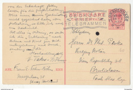 Netherlands Postal Stationery Postcard Briefkart Travelled 1933 To Bratislava - Slogan Postmark B171020 - Postwaardestukken