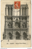 Paris, Notre Dame Old Postcard Travelled 191? B180301 - Notre Dame De Paris