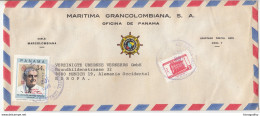Maritima Grancolombiana Company Air Mail Letter Cover Travelled 1978 To Germany B170915 - Panama