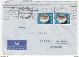 N.G.Zullas & Co. Company Air Mail Letter Cover Travelled 1963 Athens To Thörl Bei Aflenz B170429 - Cartas & Documentos
