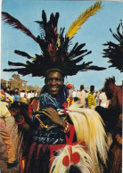 AFRIQUE. CAMEROUN. CPSM.  S.W. PROVINCE. " JEUNE DANSEUR ". ANNEE 1976 + TEXTE + TIMBRE - Cameroun