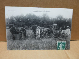 MURLIN Environs De La Charité Sur Loire (58) La Moisson Machine Agricole Gros Plan Animation - Andere & Zonder Classificatie