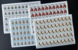 Tanzania 1990 Mi. 694 - 697 Full Sheet Planche Pape Jean-Paul II Papst Johannes Paul Pope John Paul - Papi