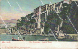 At141 Cartolina Sorrento Hotel Tramontano E Casa Del Tasso Provincia Di Napoli - Napoli (Naples)