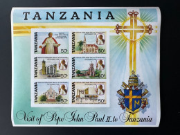 Tanzania 1990 Mi. Bl. 121 IMPERF ND Pape Jean-Paul II Papst Johannes Paul Pope John Paul - Päpste