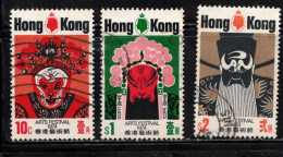 HONG KONG Scott # 296-8 Used - Arts Festival 1974 - Used Stamps