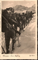 Foto AK 2.WK / Alpenjäger Beim Aufstieg , Gel. 1940 - War 1939-45