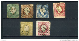 N°9/10/12/15/16/20 - Dom Pedro V & Louis 1er - Used Stamps