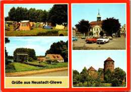 43900 - Deutschland - Neustadt Glewe , Kr. Ludwigslust , Campingplatz , An Der Schleuse , Rathaus , Mehrbildkarte - Ludwigslust