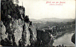 43509 - Deutschland - Bastei , Blick Von Der Bastei , Sächsische Schweiz - Gelaufen 1912 - Bastei (sächs. Schweiz)