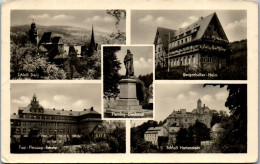 43477 - Deutschland - Hartenstein , Schloß Stein , Fleming Schule , Denkmal , Bergarbeiter Heim - Gelaufen  - Hartenstein