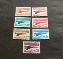 Grande Série Col. Concorde Série Complète Tous ** MNH Grand Luxe - C. 304,00 Eu - 1969 Avion Supersonique Concorde