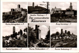 44085 - Deutschland - Taunus , Ruine Königstein , Eppstein , Kronberg , Reifenberg , Mehrbildkarte - Gelaufen 1952 - Taunus