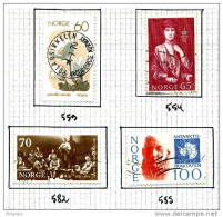 34 Timbres De Norvège - Gebraucht