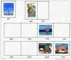 5 Timbres Du Canada - Oblitérés