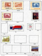 9 Timbres Du Canada - Used Stamps