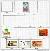 6 Timbres Du Canada - Oblitérés